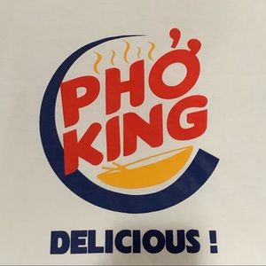 NWT Funny Tee Pho King  Delicious T-shirt, White